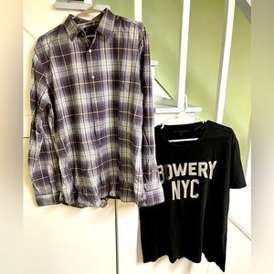 2 John Varvatos USA XL shirts